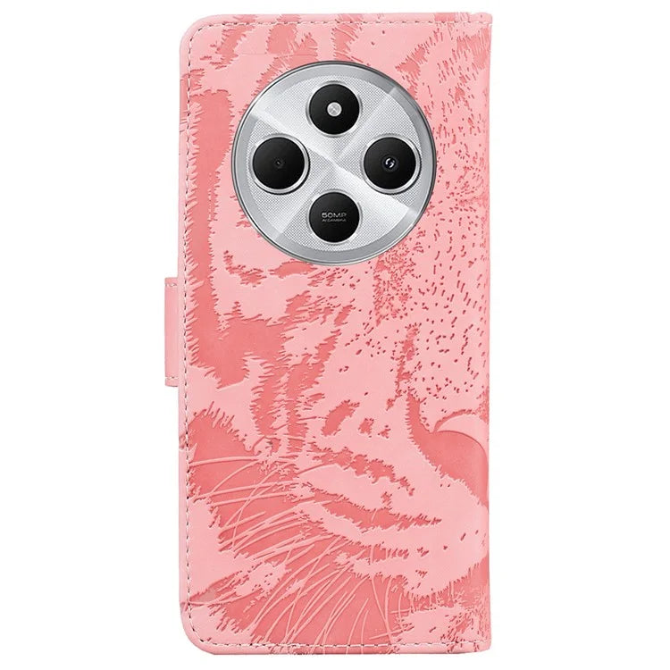 For Xiaomi Redmi 14C 4G Case Tiger Imprint Leather Wallet Phone Cover