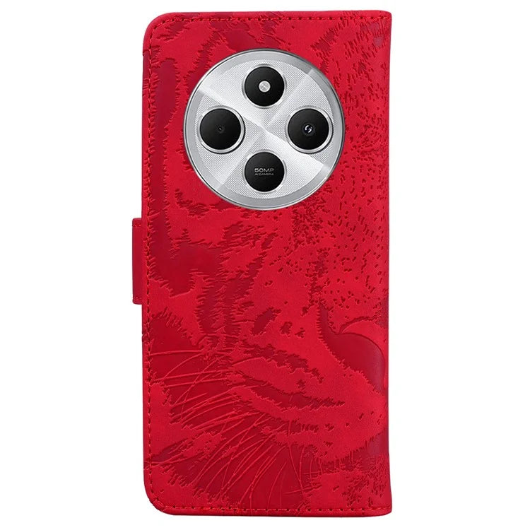 For Xiaomi Redmi 14C 4G Case Tiger Imprint Leather Wallet Phone Cover