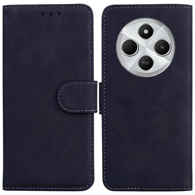 For Xiaomi Redmi 14C 4G Case Solid Color Leather Wallet Phone Cover