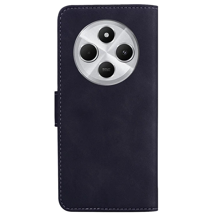 For Xiaomi Redmi 14C 4G Case Solid Color Leather Wallet Phone Cover