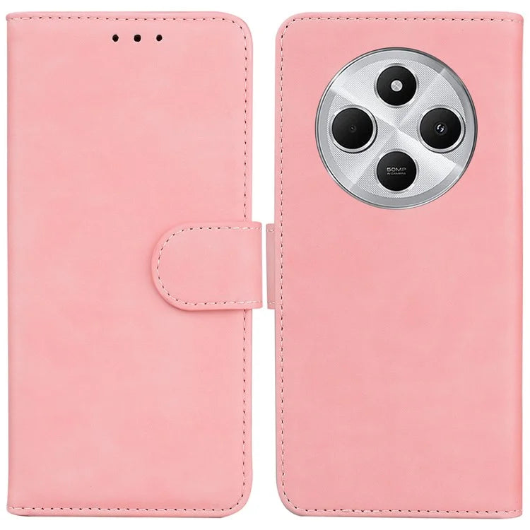 For Xiaomi Redmi 14C 4G Case Solid Color Leather Wallet Phone Cover