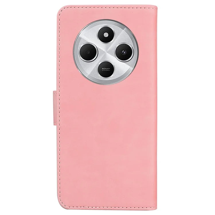 For Xiaomi Redmi 14C 4G Case Solid Color Leather Wallet Phone Cover