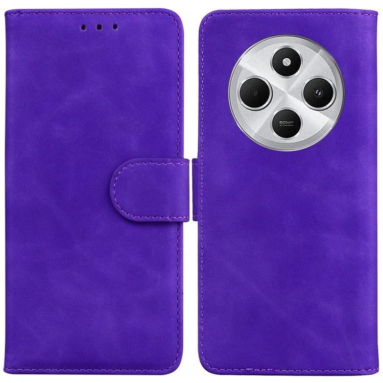 For Xiaomi Redmi 14C 4G Case Solid Color Leather Wallet Phone Cover