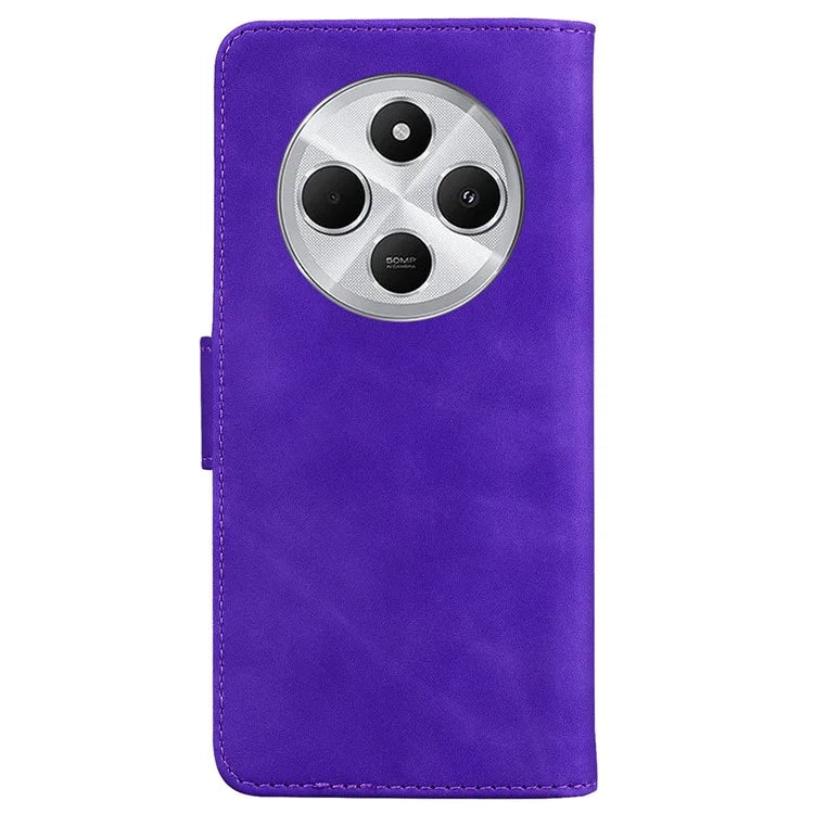 For Xiaomi Redmi 14C 4G Case Solid Color Leather Wallet Phone Cover