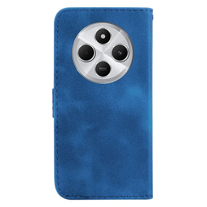For Xiaomi Redmi 14C 4G Stand Case 7-Shaped Pattern Imprint Leather Phone Cover