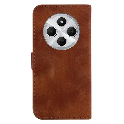 For Xiaomi Redmi 14C 4G Stand Case 7-Shaped Pattern Imprint Leather Phone Cover