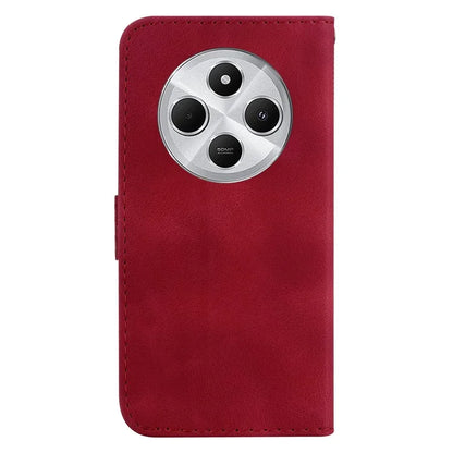 For Xiaomi Redmi 14C 4G Stand Case 7-Shaped Pattern Imprint Leather Phone Cover