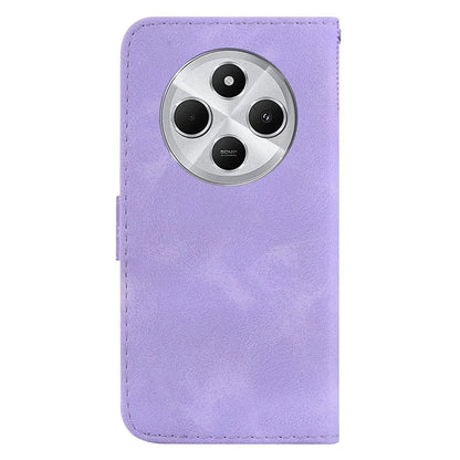 For Xiaomi Redmi 14C 4G Stand Case 7-Shaped Pattern Imprint Leather Phone Cover