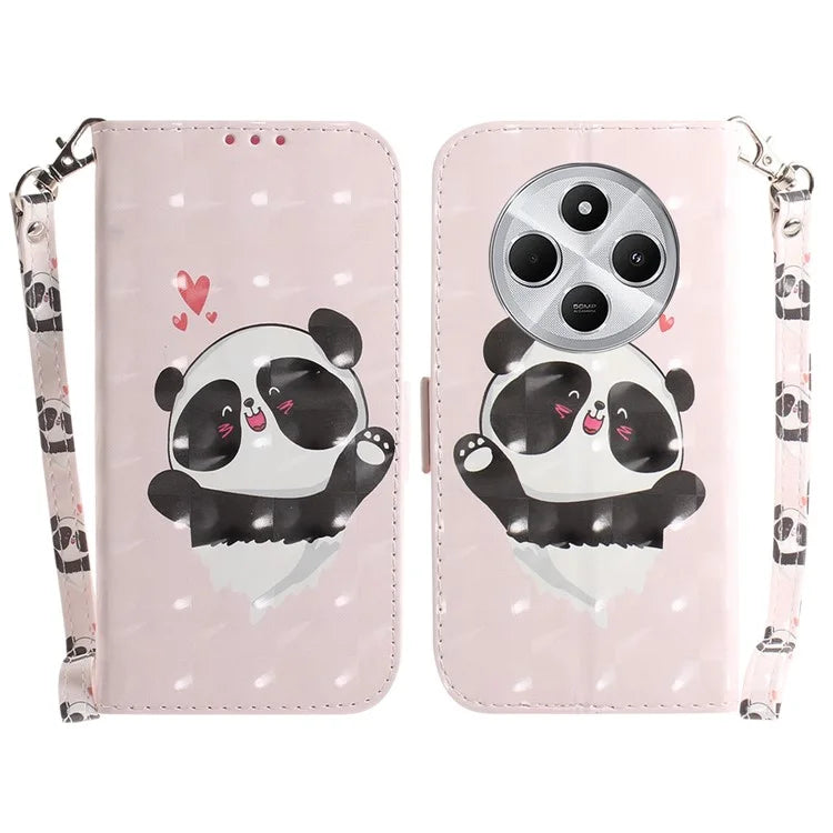 For Xiaomi Redmi 14C 4G Case Pattern Printing Leather Wallet Phone Cover