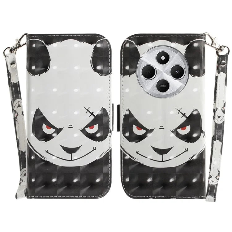 For Xiaomi Redmi 14C 4G Case Pattern Printing Leather Wallet Phone Cover
