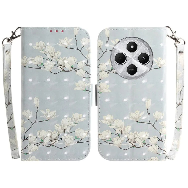 For Xiaomi Redmi 14C 4G Case Pattern Printing Leather Wallet Phone Cover