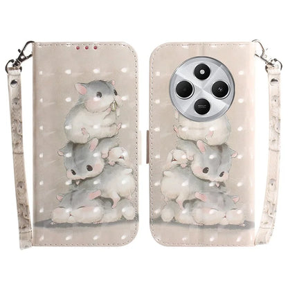 For Xiaomi Redmi 14C 4G Case Pattern Printing Leather Wallet Phone Cover