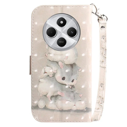 For Xiaomi Redmi 14C 4G Case Pattern Printing Leather Wallet Phone Cover