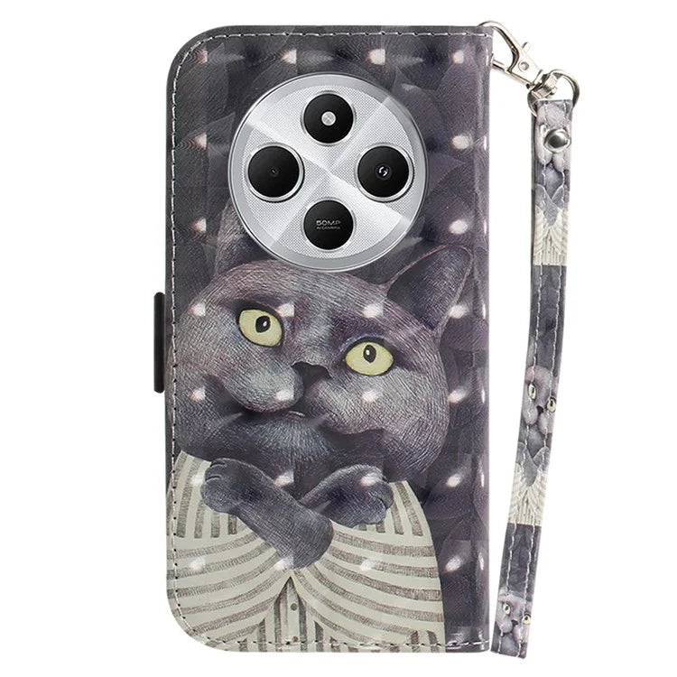 For Xiaomi Redmi 14C 4G Case Pattern Printing Leather Wallet Phone Cover