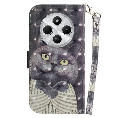 For Xiaomi Redmi 14C 4G Case Pattern Printing Leather Wallet Phone Cover