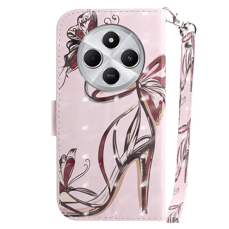 For Xiaomi Redmi 14C 4G Case Pattern Printing Leather Wallet Phone Cover