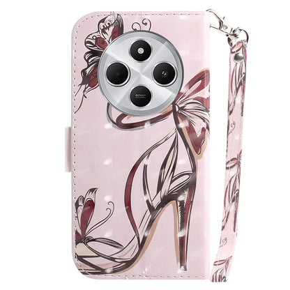 For Xiaomi Redmi 14C 4G Case Pattern Printing Leather Wallet Phone Cover