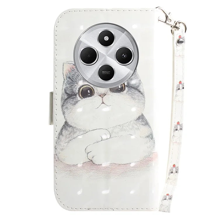 For Xiaomi Redmi 14C 4G Case Pattern Printing Leather Wallet Phone Cover