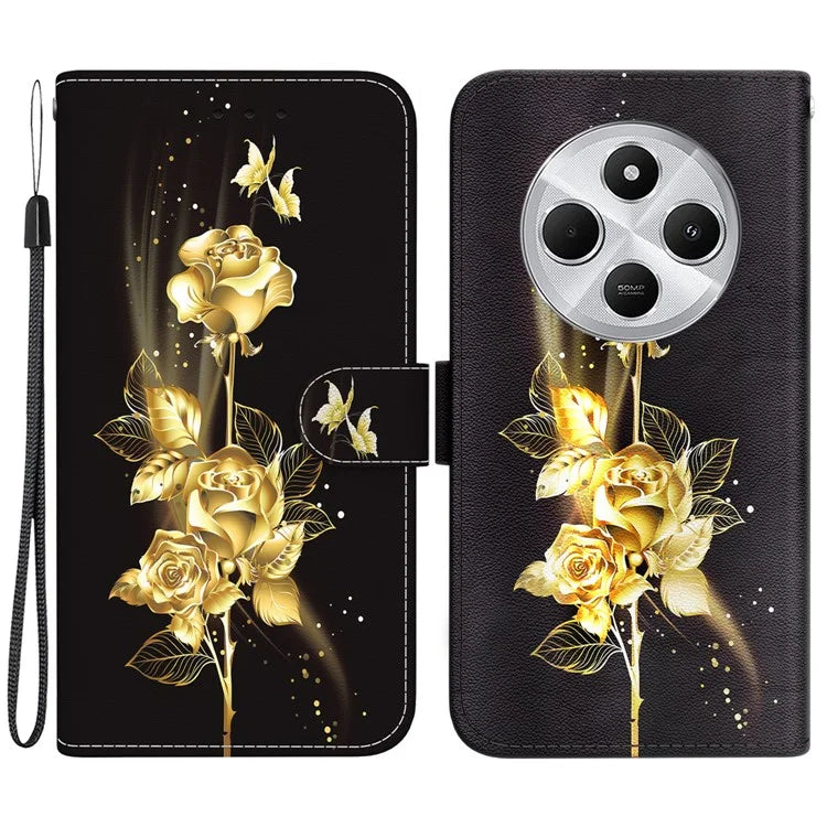 For Xiaomi Redmi 14C 4G Wallet Phone Case Anti-Drop Leather Flip Cover Pattern Printing