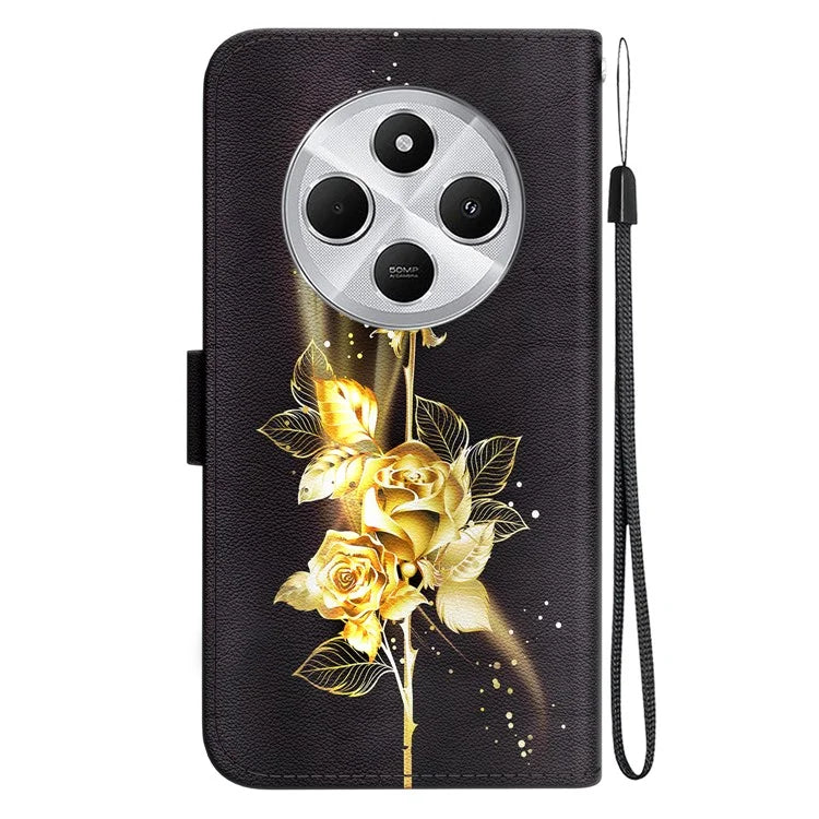 For Xiaomi Redmi 14C 4G Wallet Phone Case Anti-Drop Leather Flip Cover Pattern Printing