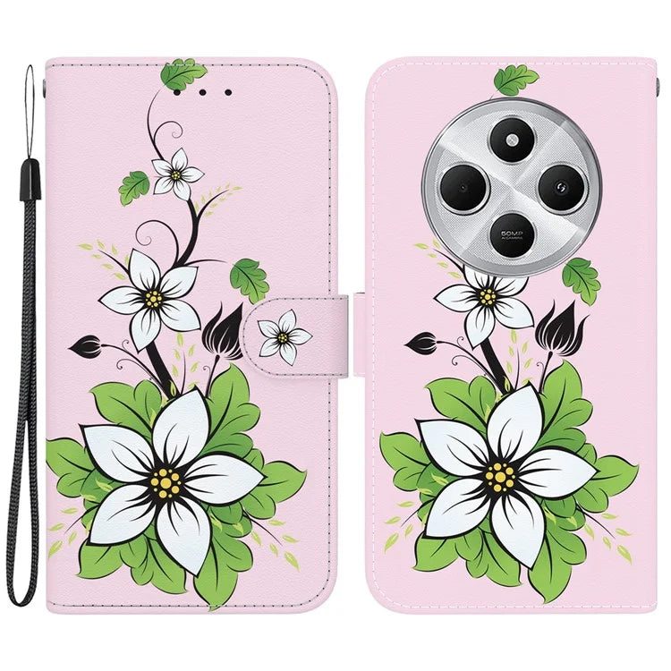 For Xiaomi Redmi 14C 4G Wallet Phone Case Anti-Drop Leather Flip Cover Pattern Printing