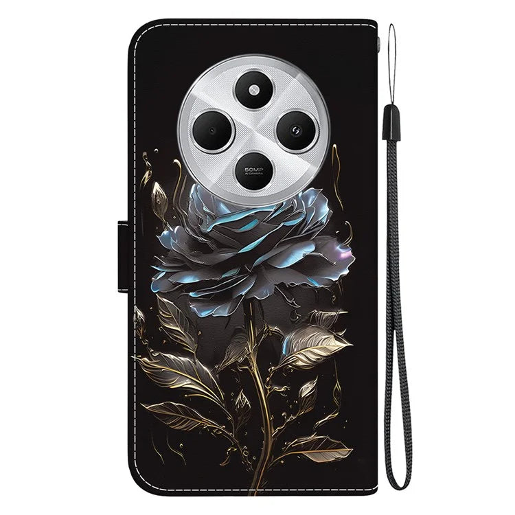 For Xiaomi Redmi 14C 4G Wallet Phone Case Anti-Drop Leather Flip Cover Pattern Printing