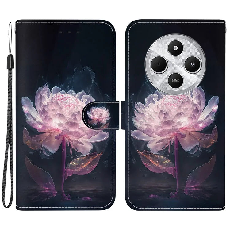 For Xiaomi Redmi 14C 4G Wallet Phone Case Anti-Drop Leather Flip Cover Pattern Printing