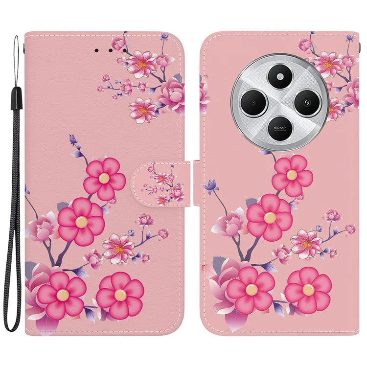For Xiaomi Redmi 14C 4G Wallet Phone Case Anti-Drop Leather Flip Cover Pattern Printing