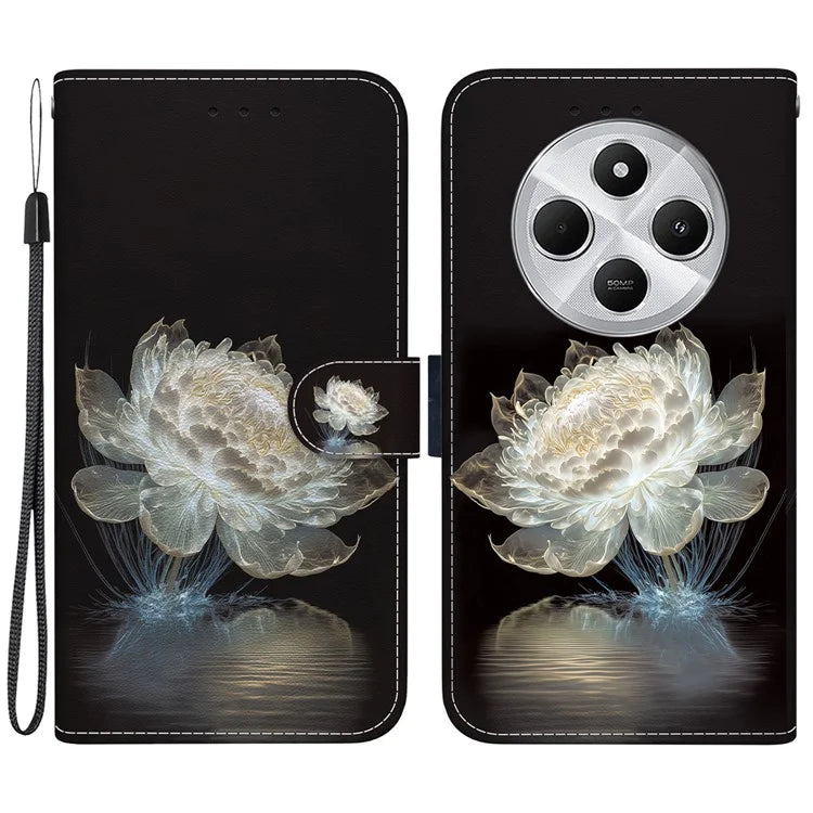 For Xiaomi Redmi 14C 4G Wallet Phone Case Anti-Drop Leather Flip Cover Pattern Printing