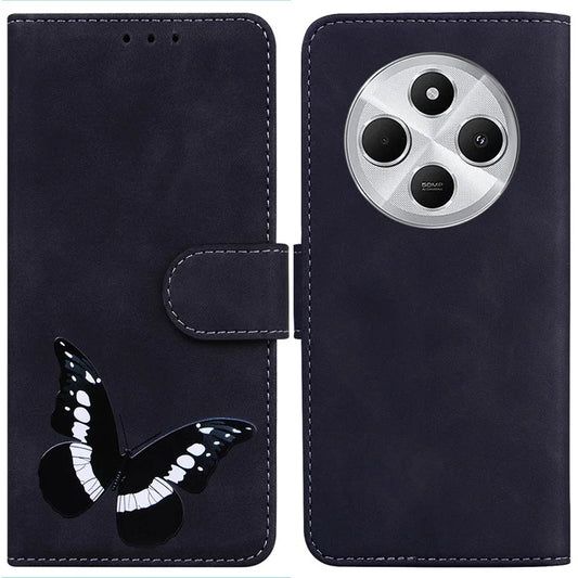 For Xiaomi Redmi 14C 4G Stand Case PU Leather Phone Cover Butterfly Printed