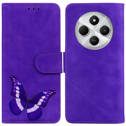 For Xiaomi Redmi 14C 4G Stand Case PU Leather Phone Cover Butterfly Printed