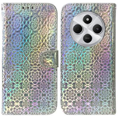 For Xiaomi Redmi 14C 4G Stand Case Dazzling Flower Leather Phone Cover