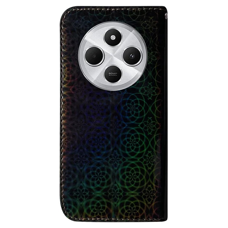 For Xiaomi Redmi 14C 4G Stand Case Dazzling Flower Leather Phone Cover