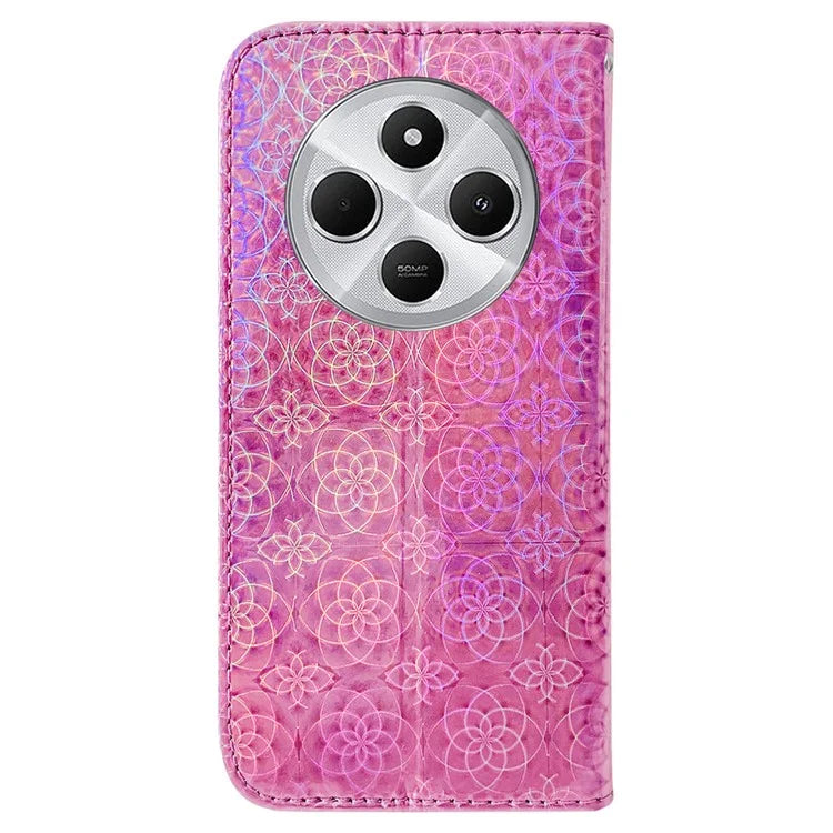 For Xiaomi Redmi 14C 4G Stand Case Dazzling Flower Leather Phone Cover