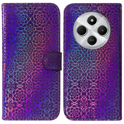 For Xiaomi Redmi 14C 4G Stand Case Dazzling Flower Leather Phone Cover
