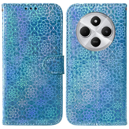 For Xiaomi Redmi 14C 4G Stand Case Dazzling Flower Leather Phone Cover