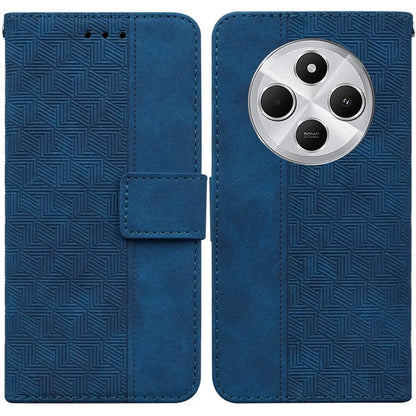 For Xiaomi Redmi 14C 4G Case Geometry Pattern Leather Wallet Phone Cover