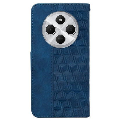 For Xiaomi Redmi 14C 4G Case Geometry Pattern Leather Wallet Phone Cover