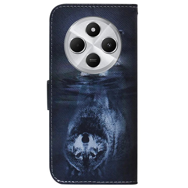 For Xiaomi Redmi 14C 4G Wallet Case Pattern Print Leather Phone Cover