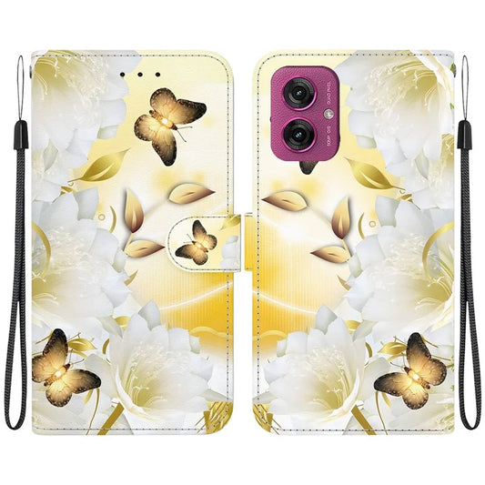 For Motorola Moto G55 5G Wallet Phone Case Anti-Drop Leather Flip Cover Pattern Printing