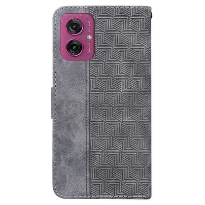 For Motorola Moto G55 5G Case Geometry Pattern Leather Wallet Phone Cover