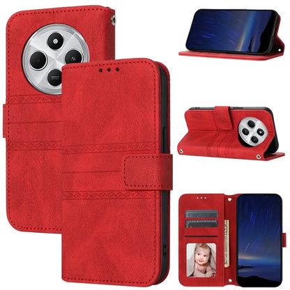 For Xiaomi Redmi 14C 4G Case Wallet PU Leather Imprinted Pattern Phone Cover