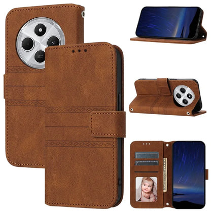 For Xiaomi Redmi 14C 4G Case Wallet PU Leather Imprinted Pattern Phone Cover