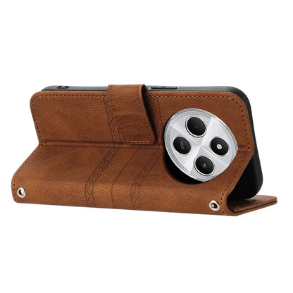 For Xiaomi Redmi 14C 4G Case Wallet PU Leather Imprinted Pattern Phone Cover