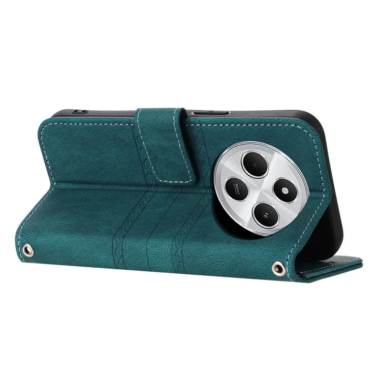 For Xiaomi Redmi 14C 4G Case Wallet PU Leather Imprinted Pattern Phone Cover