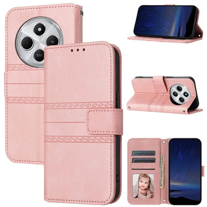 For Xiaomi Redmi 14C 4G Case Wallet PU Leather Imprinted Pattern Phone Cover