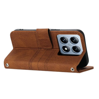 For Xiaomi 14T Case Wallet PU Leather Imprinted Pattern Phone Cover