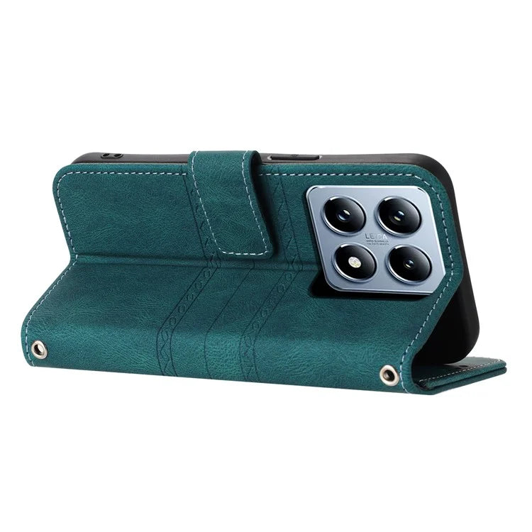 For Xiaomi 14T Case Wallet PU Leather Imprinted Pattern Phone Cover