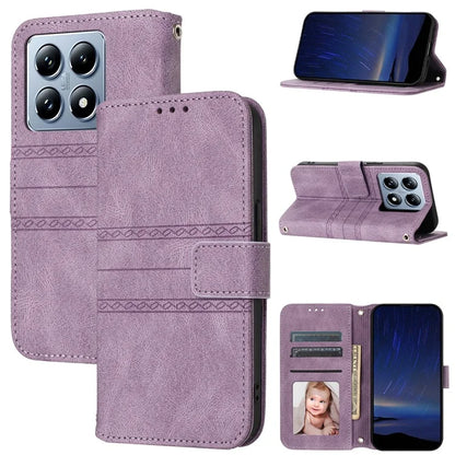 For Xiaomi 14T Case Wallet PU Leather Imprinted Pattern Phone Cover
