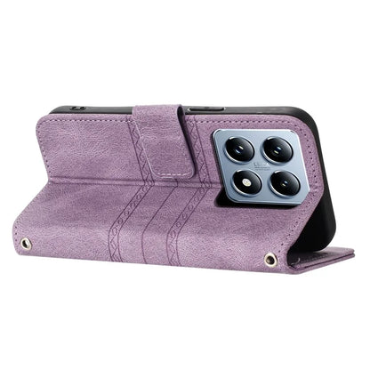 For Xiaomi 14T Case Wallet PU Leather Imprinted Pattern Phone Cover